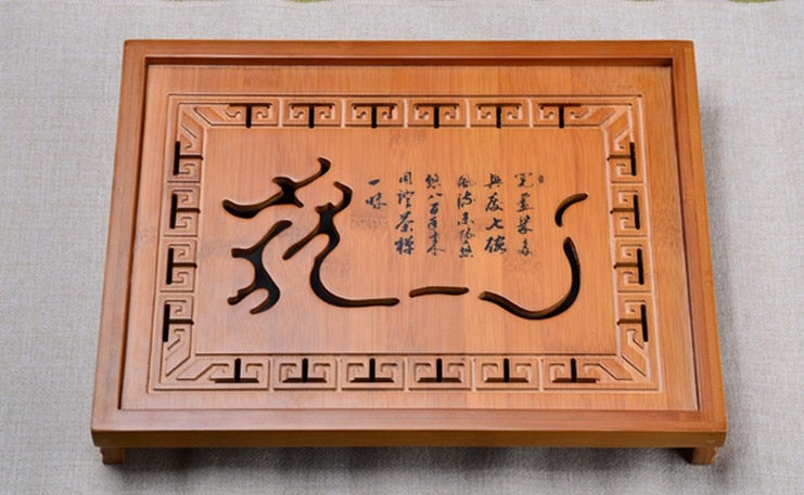 Bamboo tea tray