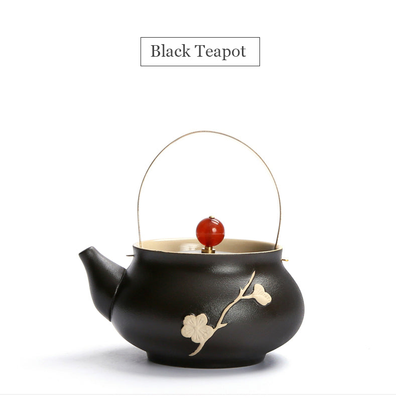 Japanese style ceramic tea pot