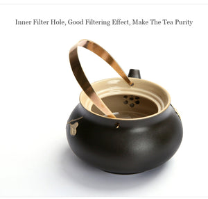 Japanese style ceramic tea pot