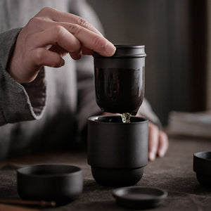 Portable travel tea set