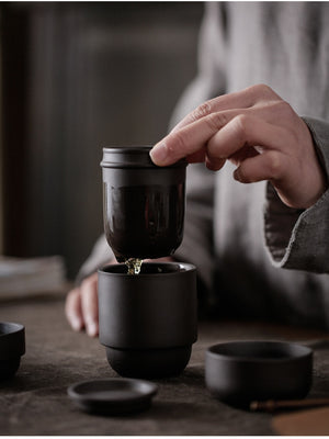 Portable travel tea set