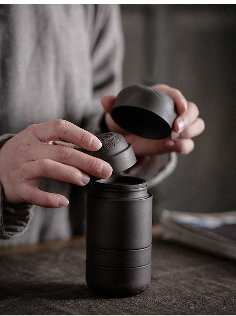 Portable travel tea set