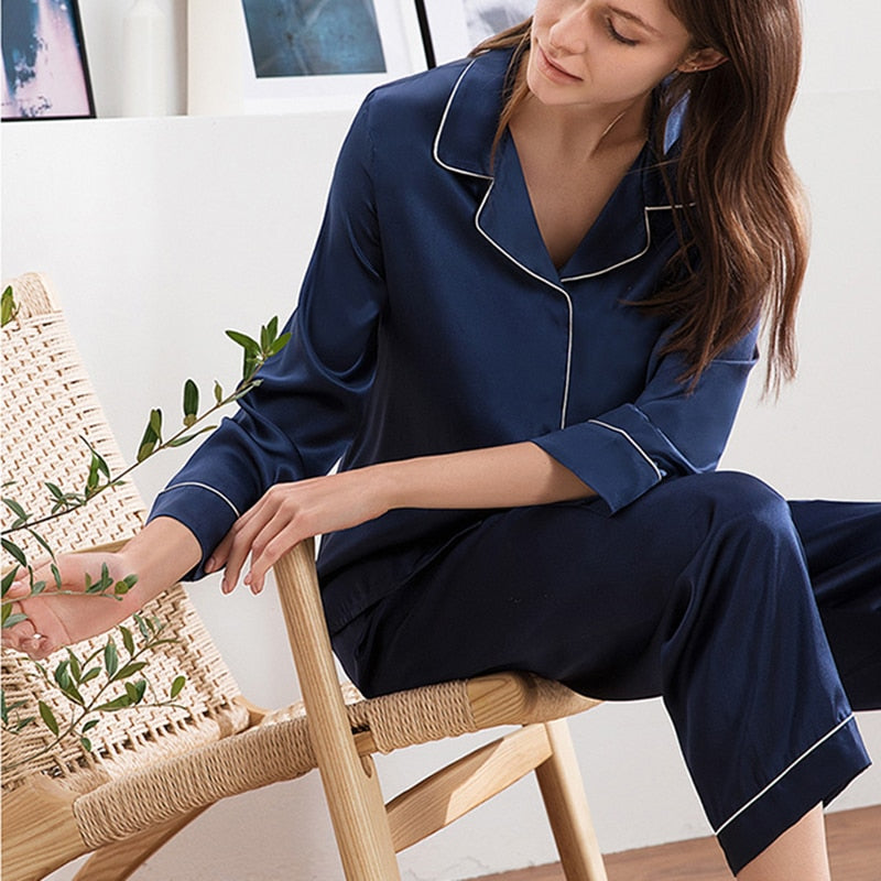 100% Silk Elegant Pajama Set
