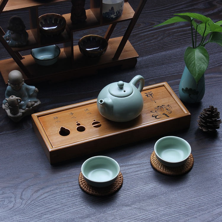 Bamboo tea tray
