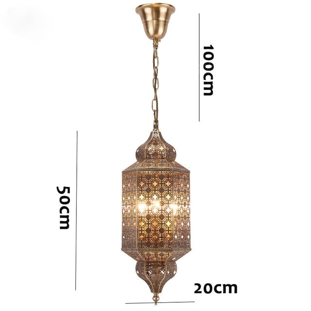 Moroccan iron chandelier