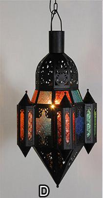 Arabic suspended lighting fixture