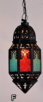 Arabic suspended lighting fixture