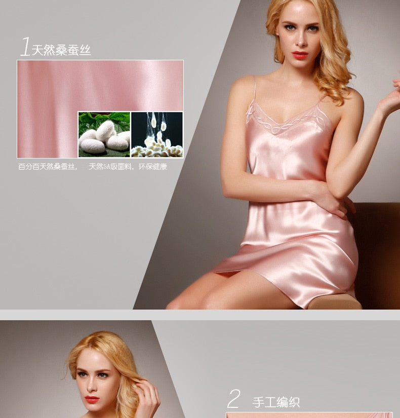 100% Mulberry Silk Nightgown