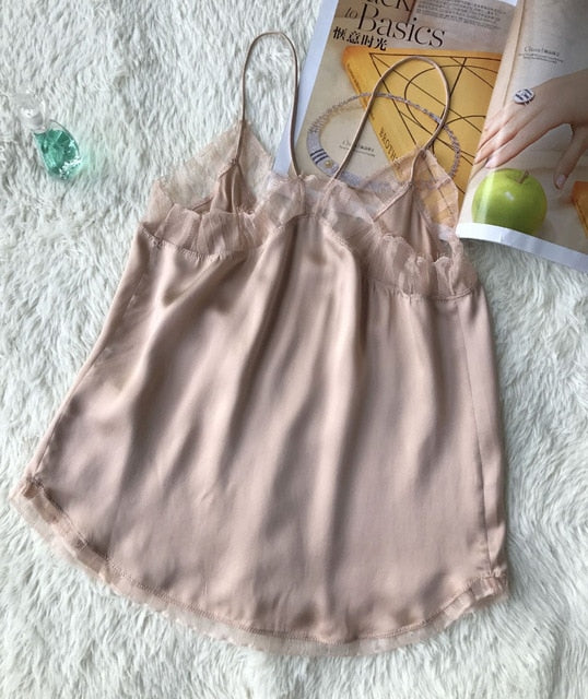 100% Silk Embroidered Versatile Top
