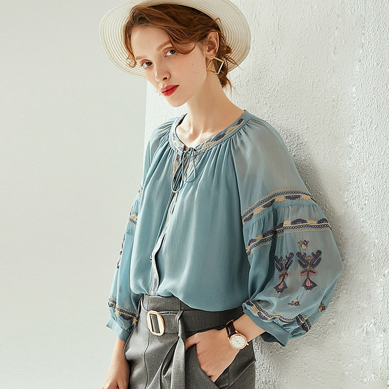 100% Silk blouse