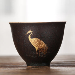 Ceramic teacup flying crane 50 ml
