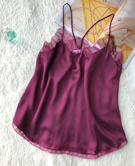 100% Silk Embroidered Versatile Top