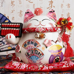Ceramic fortune lucky cat
