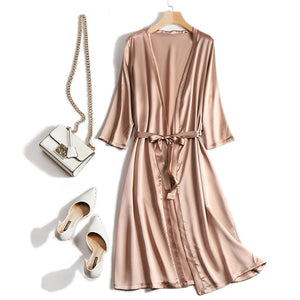 100% Mulberry Silk Robe
