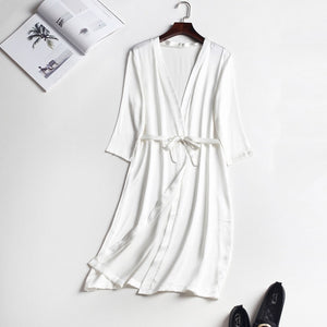 100% Mulberry Silk Robe