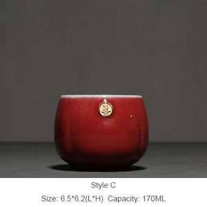 Japanese ceramic teacup set