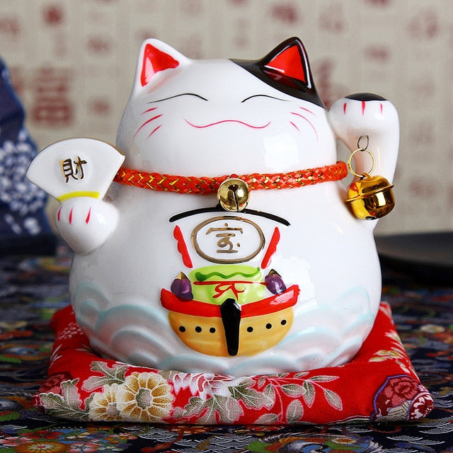 Japanese ceramic lucky cat