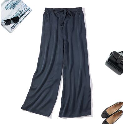 100% Silk loose long pants