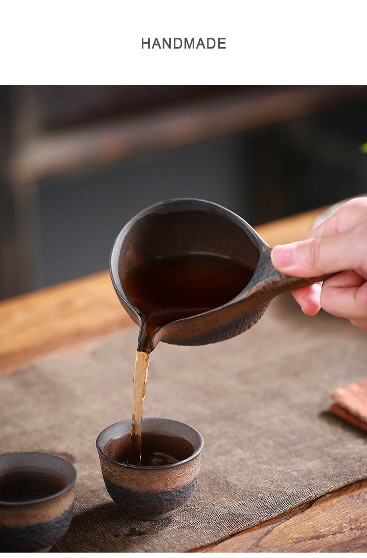 Stone grinding tea set