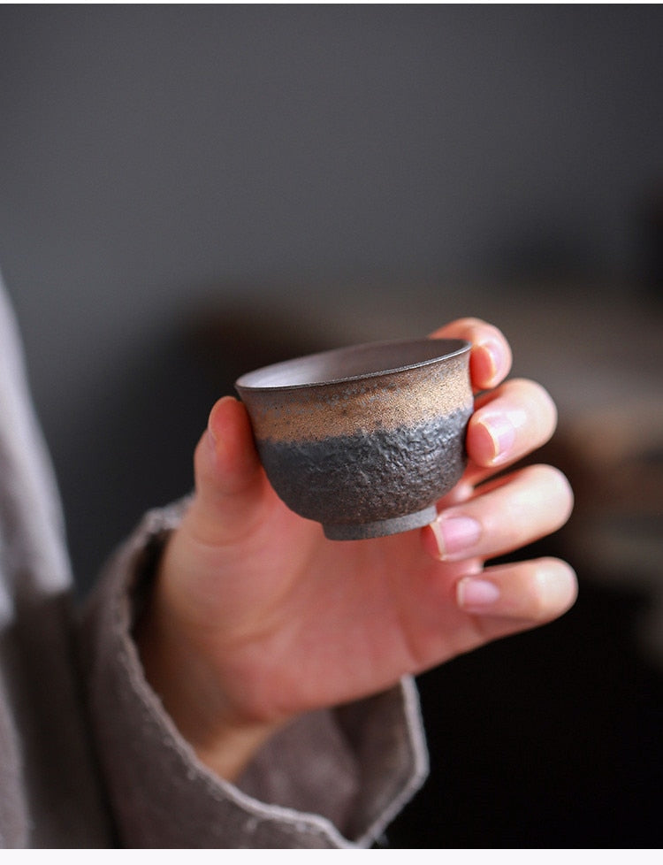 Stone grinding tea set