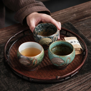 Ceramic teacup set