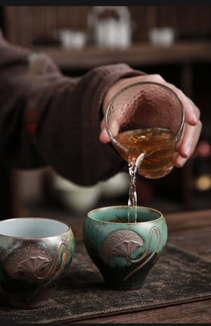 Ceramic teacup set