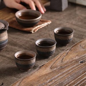 Ceramic thread teacup