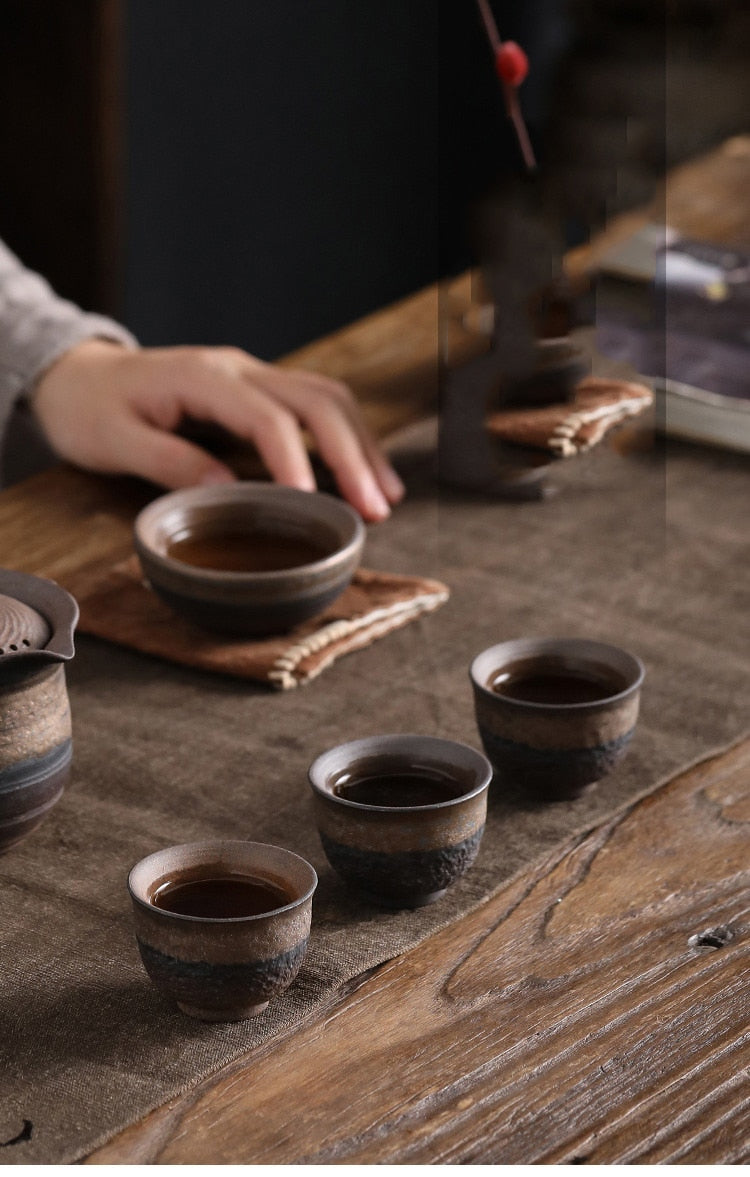 Ceramic thread teacup