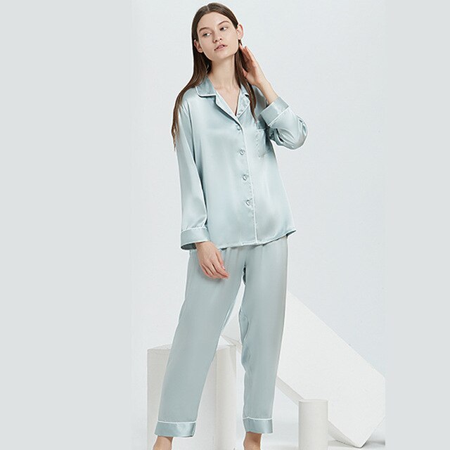 100% Mulberry Luxury Silk Pajama Set