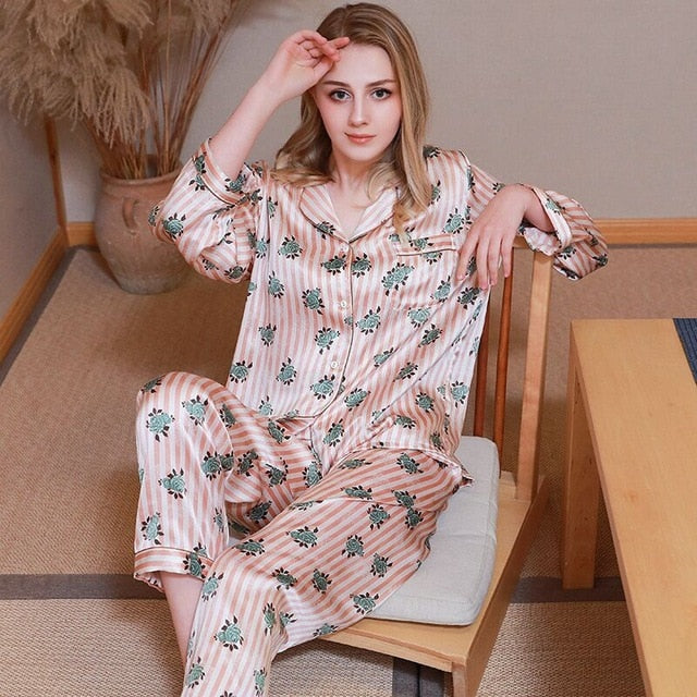 100% Silk Pajama Set