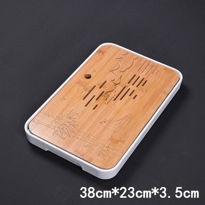 Bamboo tea tray