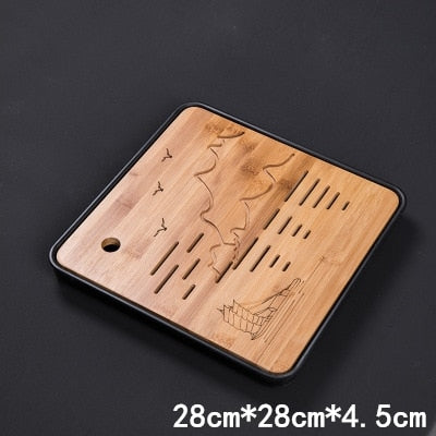 Bamboo tea tray