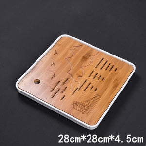 Bamboo tea tray