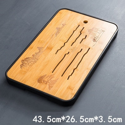 Bamboo tea tray
