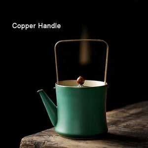 Pottery Japanese-style girder teapot