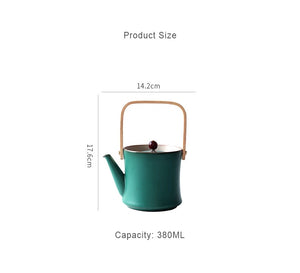Pottery Japanese-style girder teapot
