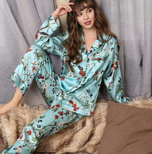 100% Silk Pajama Set
