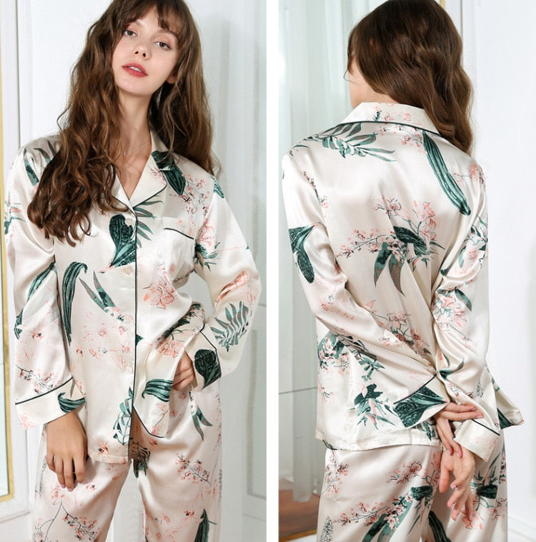 100% Silk Pajama Set