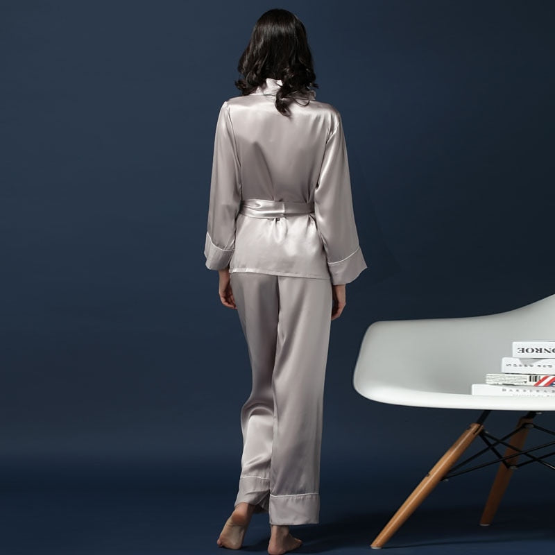 100% Mulberry Silk Pajamas Set