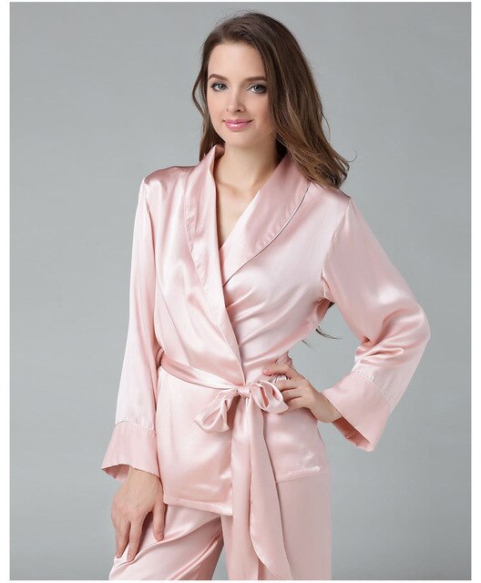 100% Mulberry Silk Pajamas Set