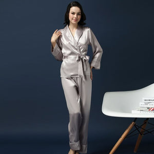 100% Mulberry Silk Pajamas Set