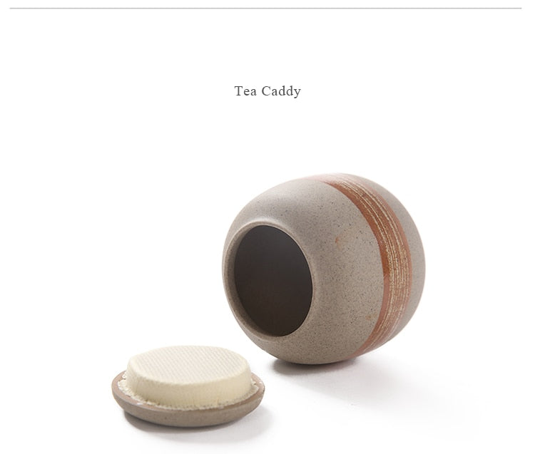 Japanese style ceramic portable travel tea set