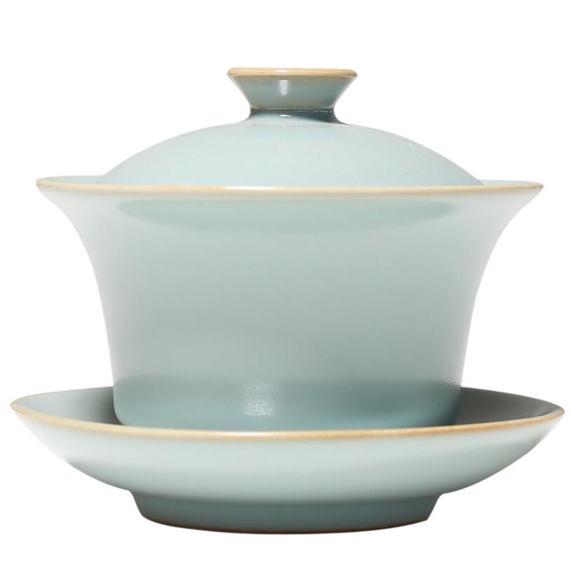 Gaiwan ceramic pigmented traditional Chinese tea bowl
