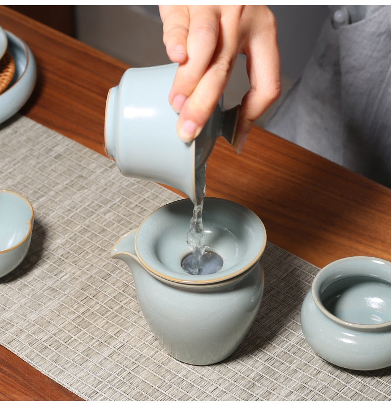 Gaiwan ceramic pigmented traditional Chinese tea bowl