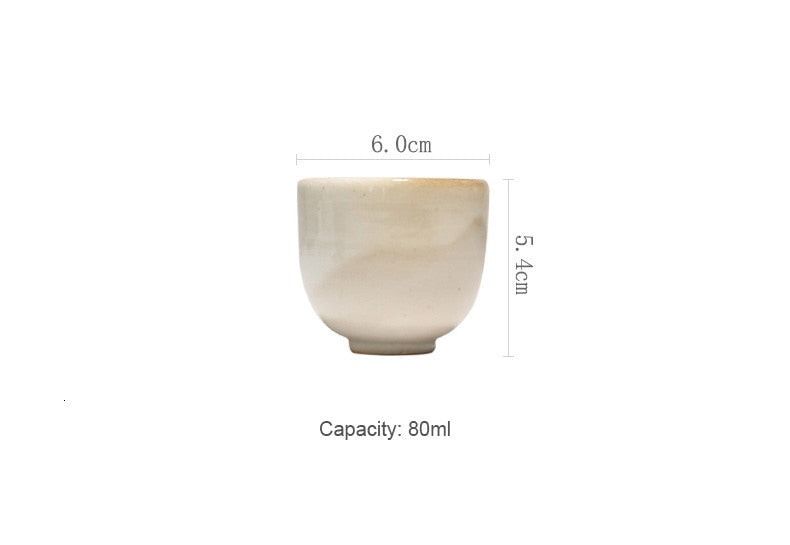 Ceramic glazed tea bowl