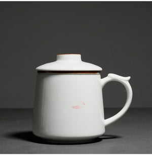 Hand painted ceramic tea set