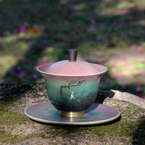 Gaiwan porcelain tea set