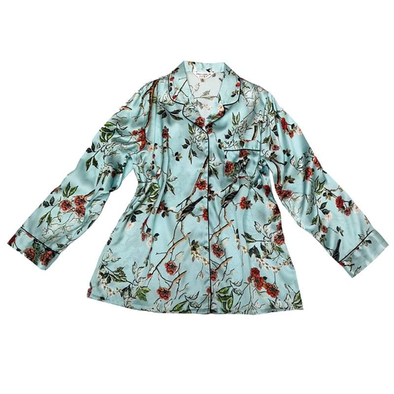 100% Silk Pajama Set