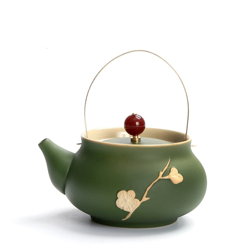 Japanese style ceramic tea pot