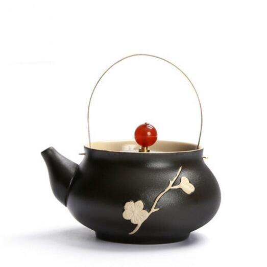 Japanese style ceramic tea pot